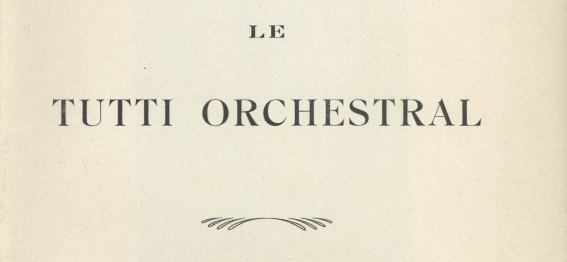 14 - Le tutti orchestral